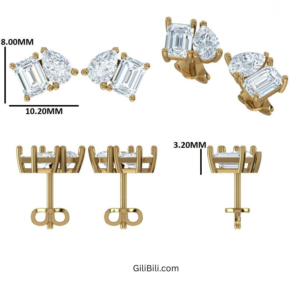 Toi et Moi Lab Grown Diamond Studs