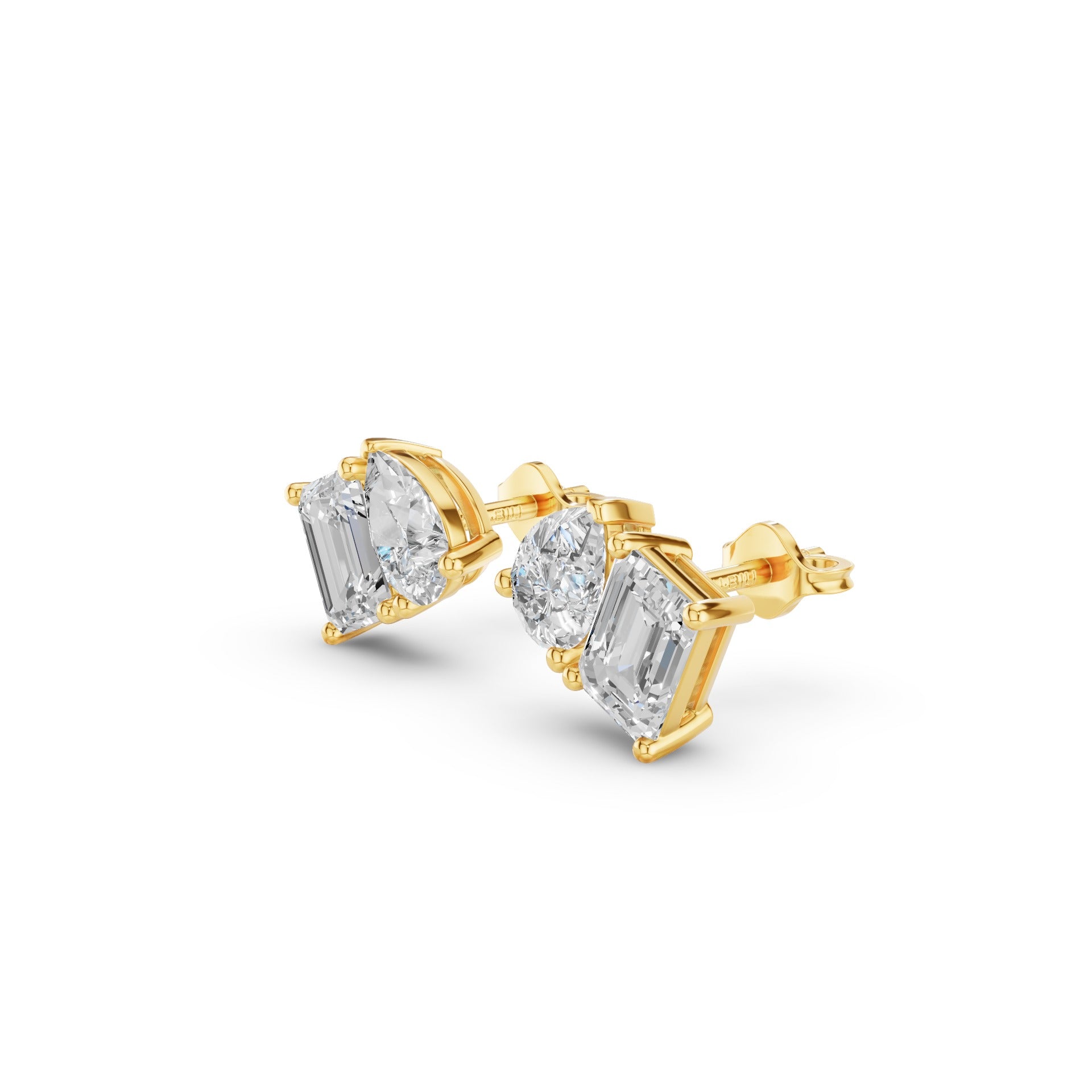 Toi et Moi Lab Grown Diamond Studs