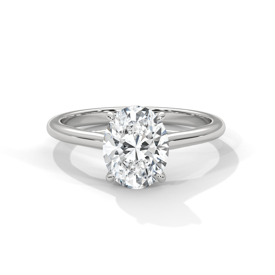 Rose gold lab diamond ring
