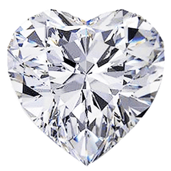 Heart-shaped diamond - lab grown