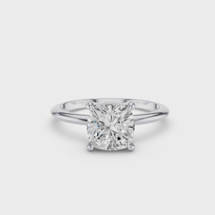 Cushion Cut Lab Grown Diamond Engagement Ring