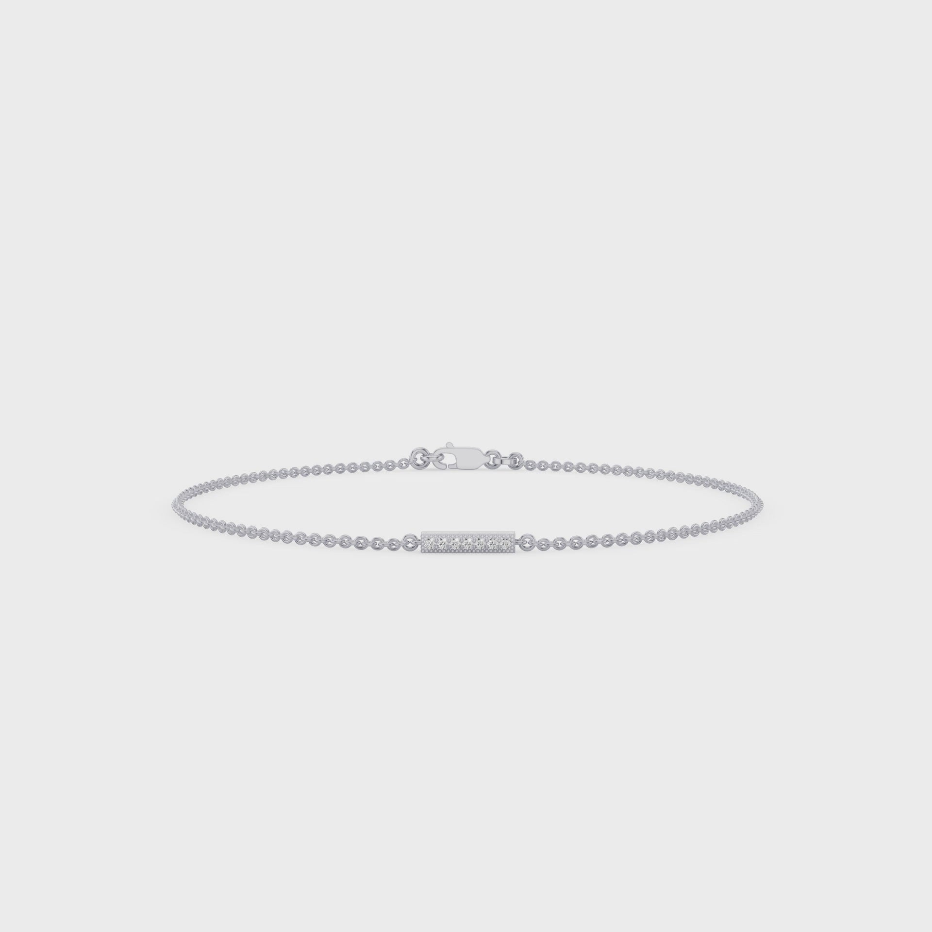 Dainty Diamond Bar Bracelet
