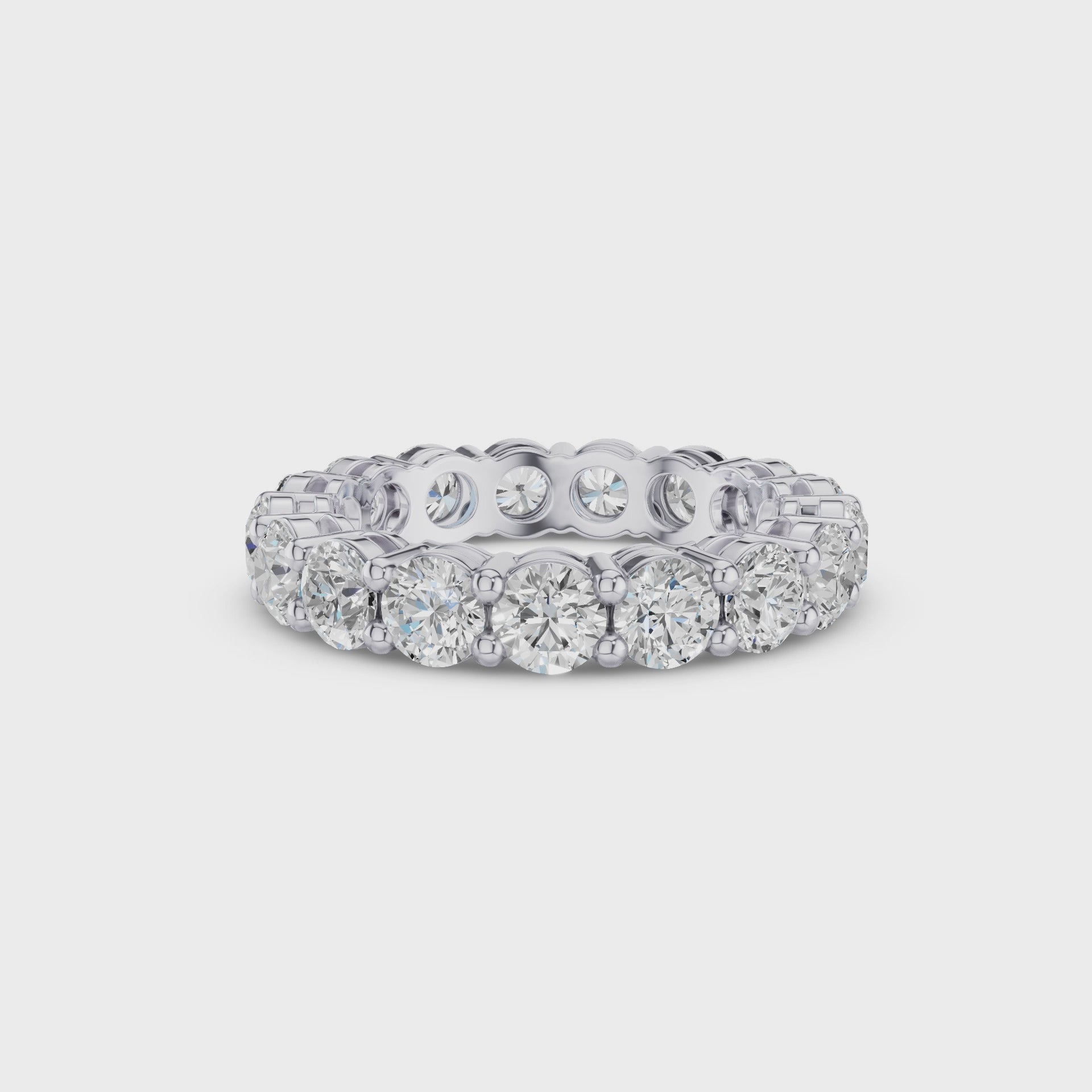 Full Eternity Round Lab Grown Diamond Wedding Ring