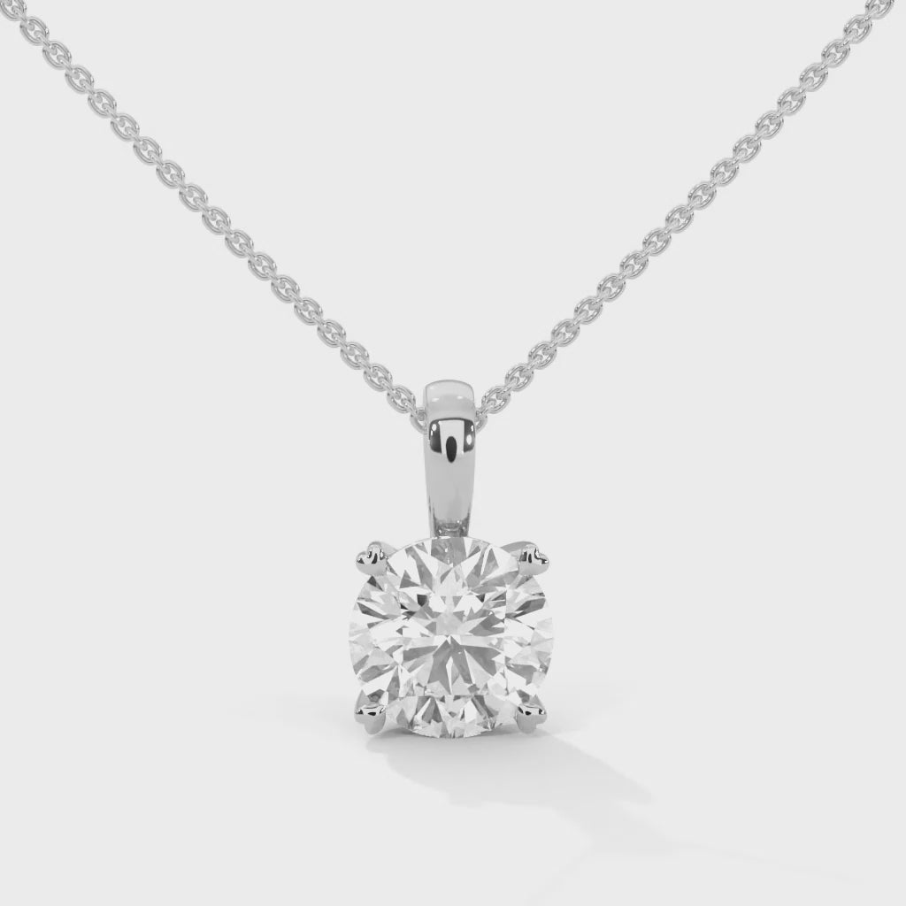Lab grown diamond necklace 18k