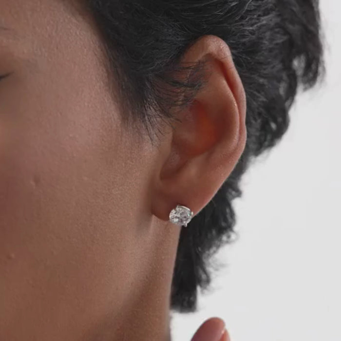 Classic Four Prong Round Diamond Studs