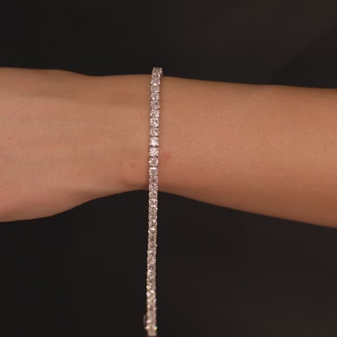 Cushion Cut Lab Grown Diamond  Tennis bracelet 