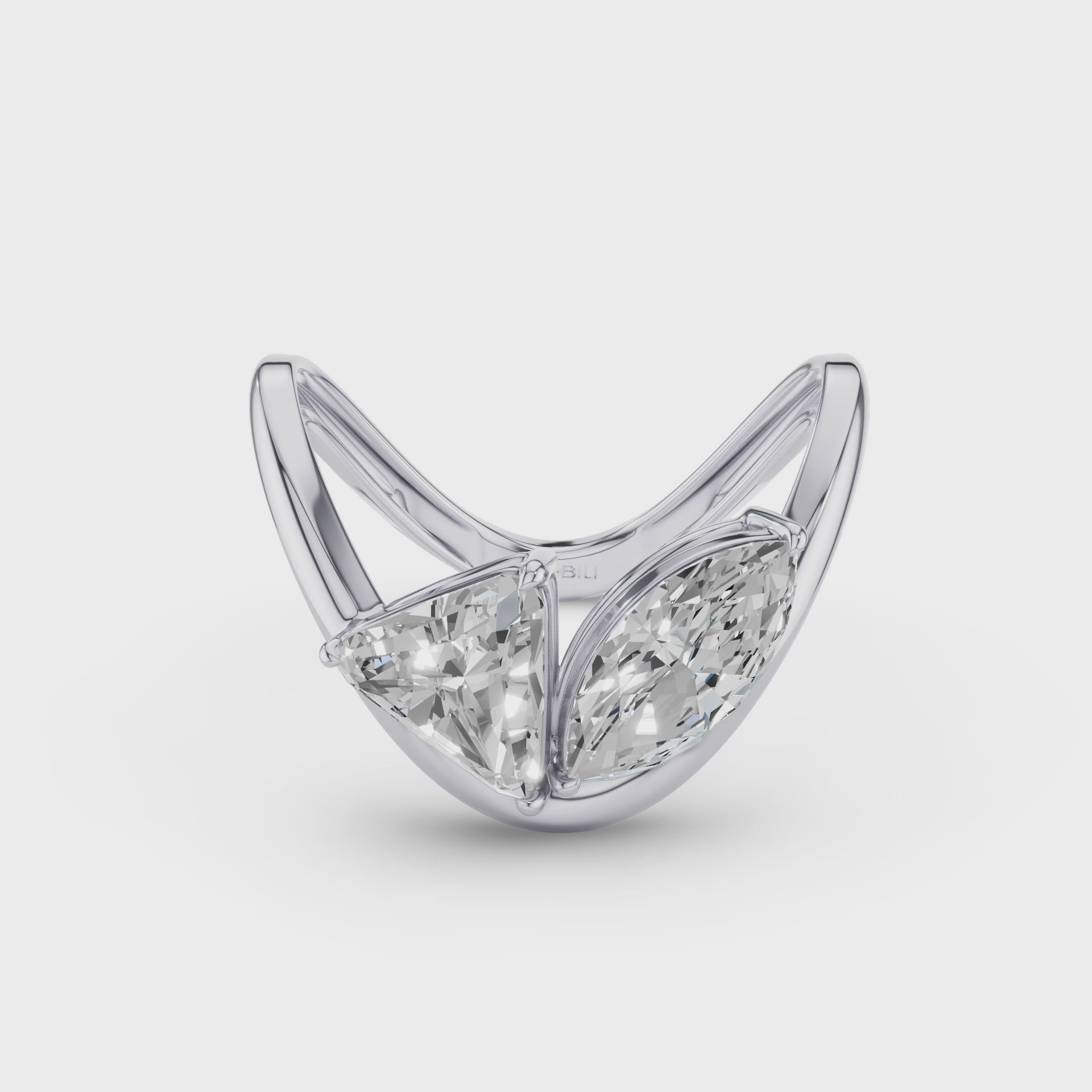 Marquise & Trillion Lab Grown Diamond Statement Ring