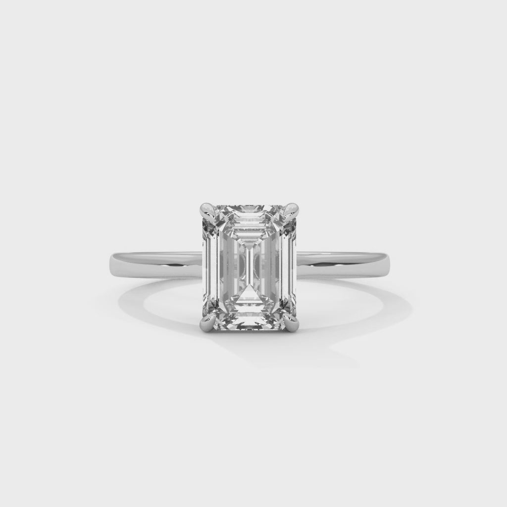 Emerald GILIBILI Solitaire Ring