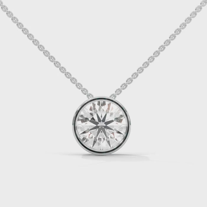 Bezel set pendant