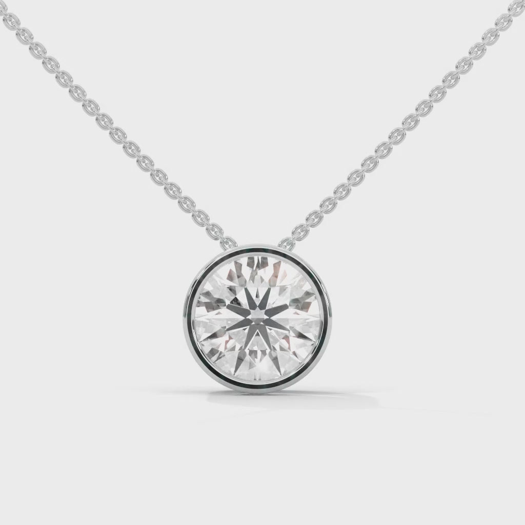 Bezel set pendant