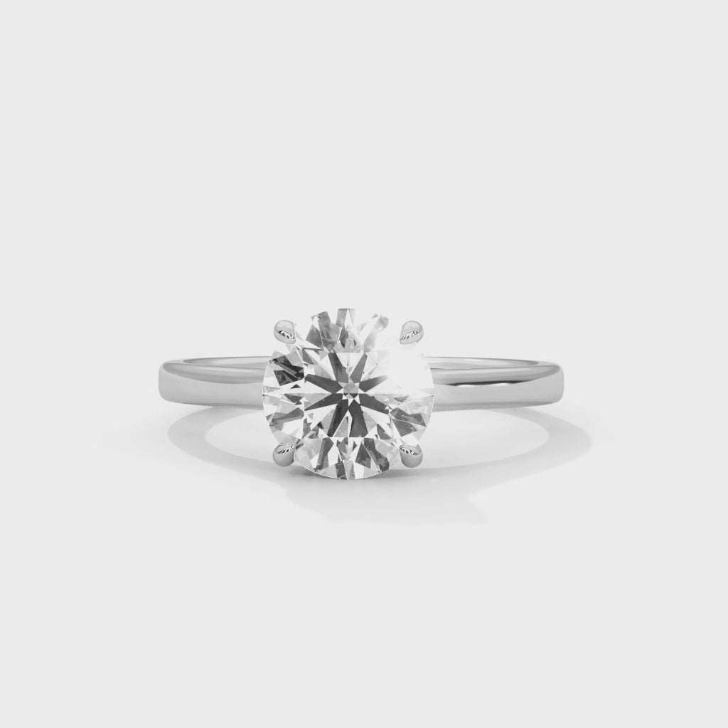 white gold solitaire ring