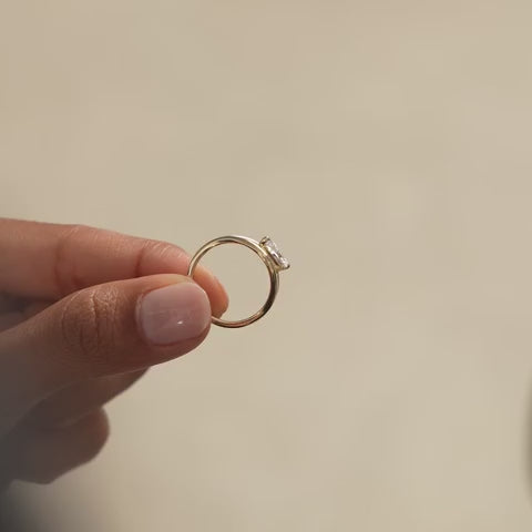 Marquise Lab Grown Diamond Ring Split Shank Design