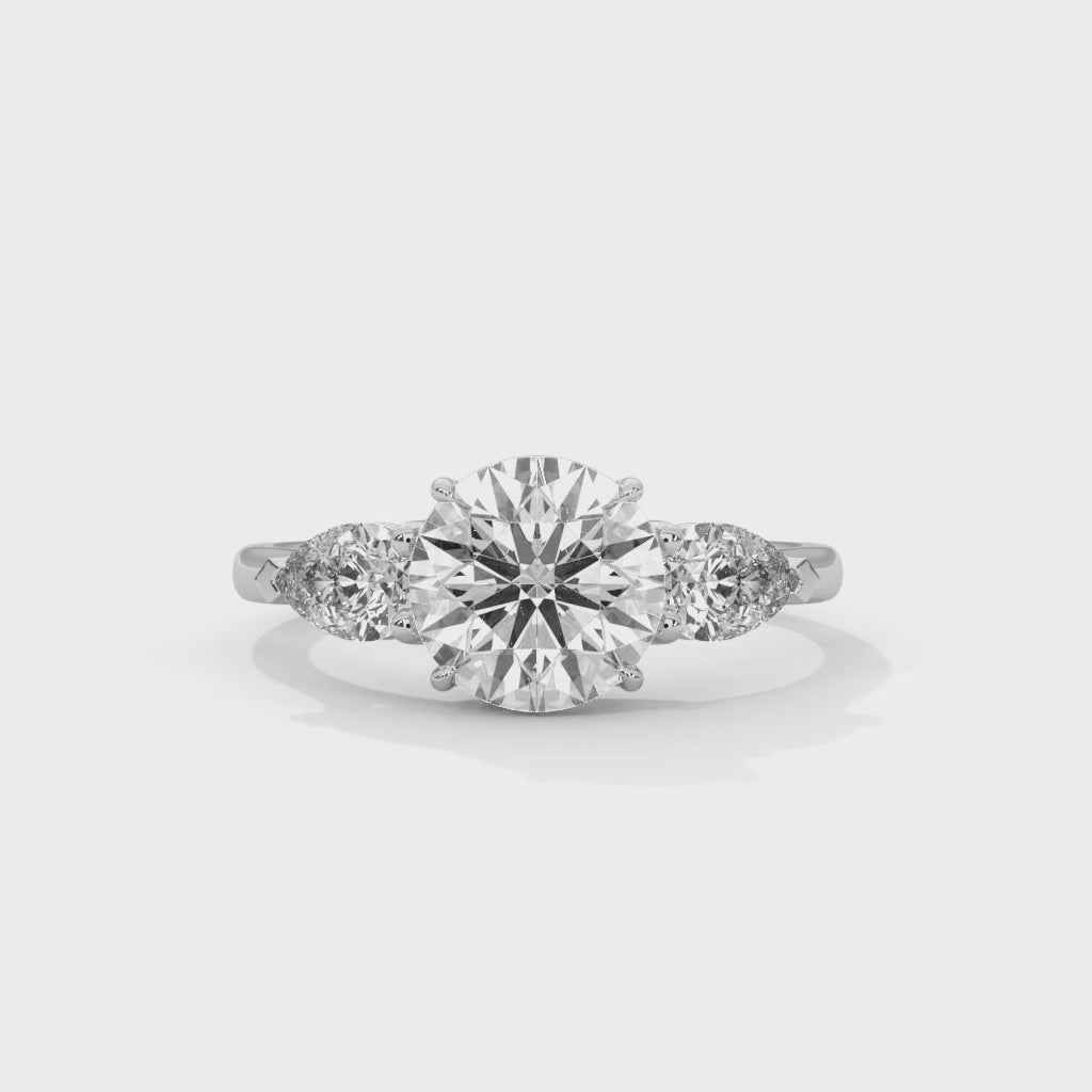 1 Carat center stone engagement ring