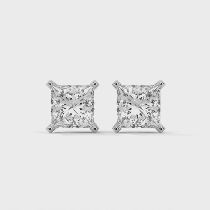 princess diamond stud