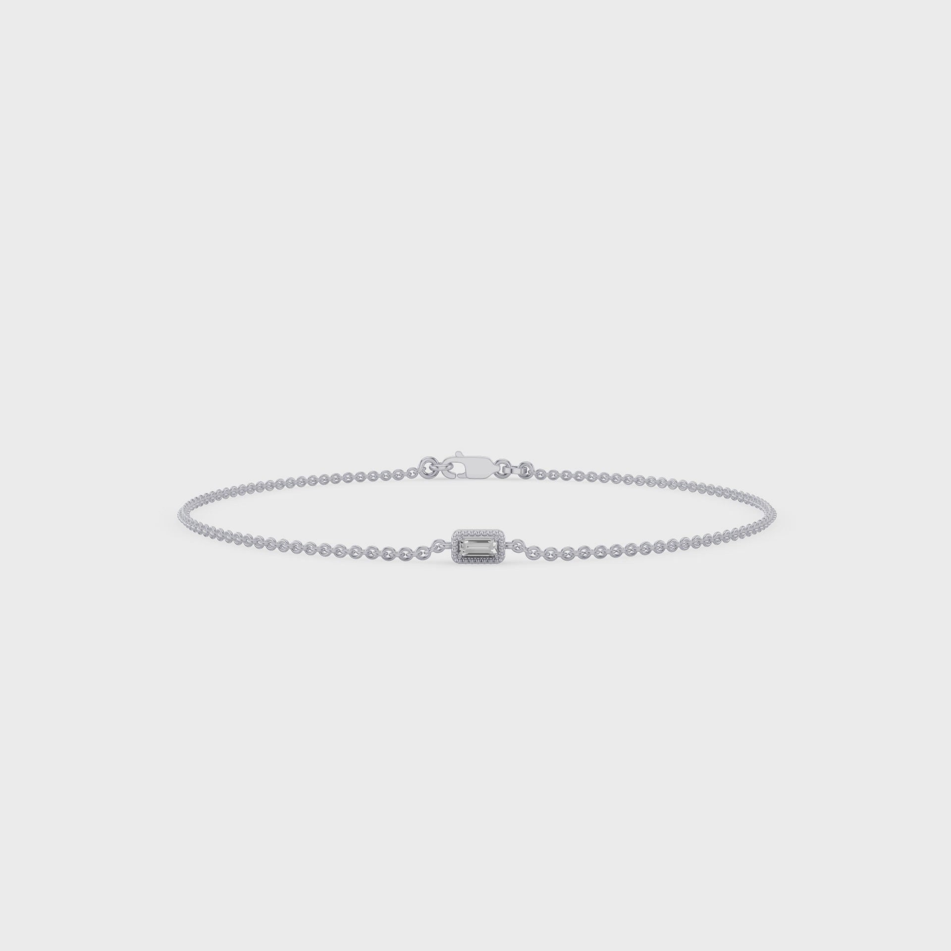 Dainty Baguette Diamond Bracelet