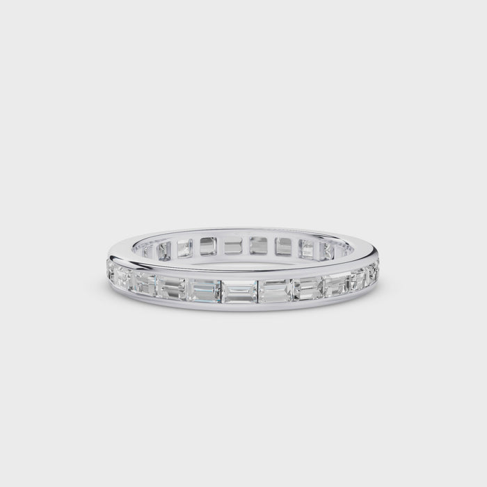 Baguette Diamond East West Setting Full Eternity Ring