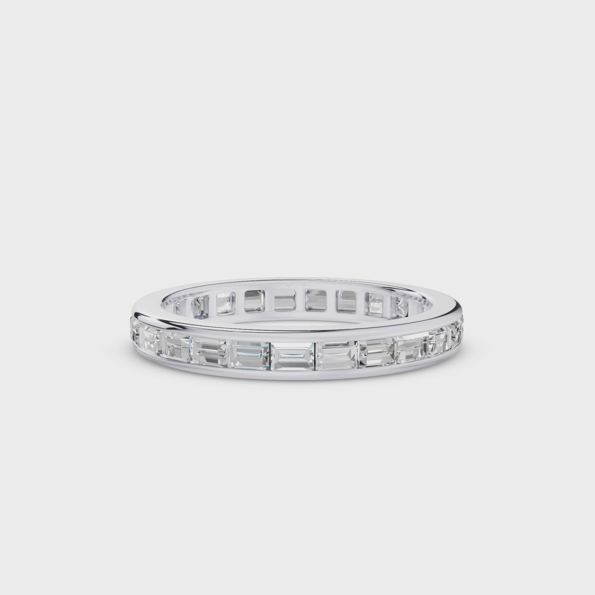 Baguette Diamond East West Setting Full Eternity Ring