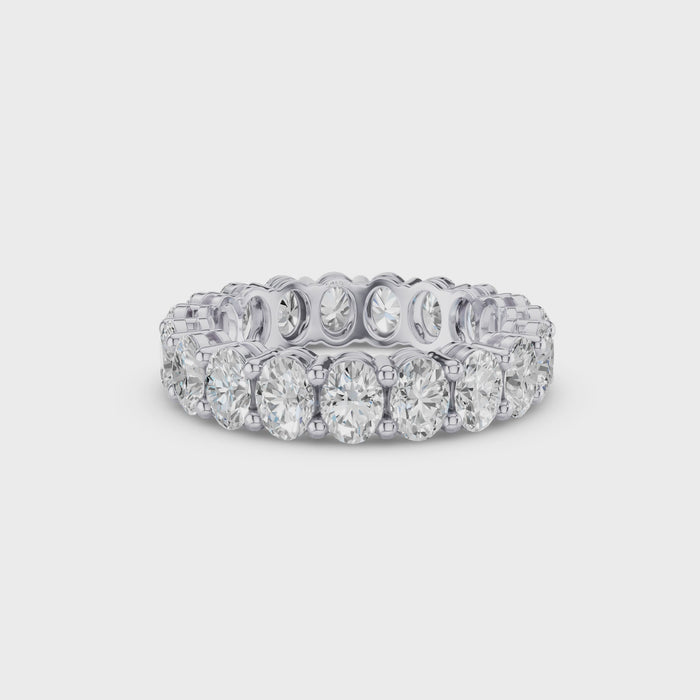 Full Eternity Oval Lab Grown Diamond  Wedding Ring