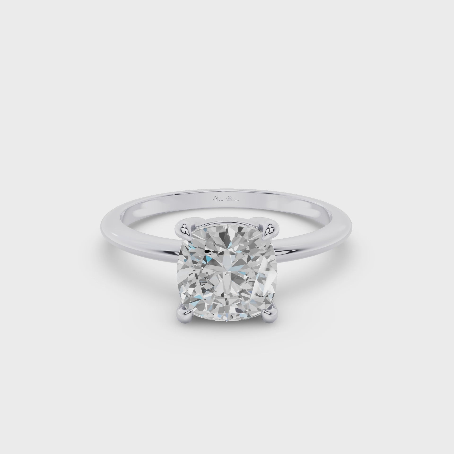 Cushion Cut Lab Grown Diamond Engagement Ring
