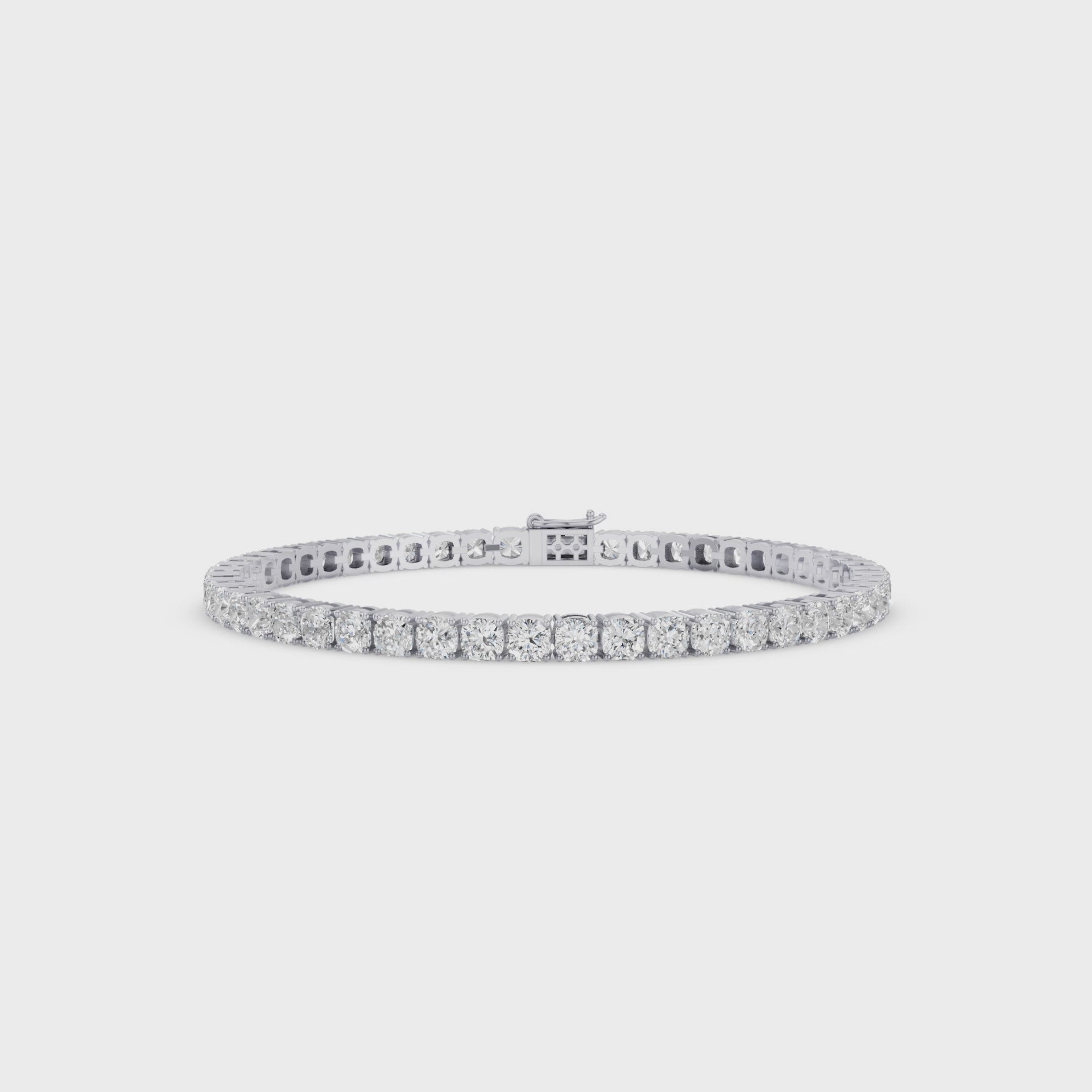 Cushion Cut Diamond Tennis Bracelet