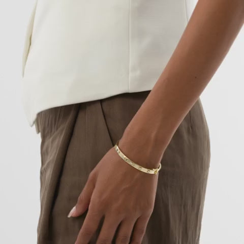 Baguette Diamond Bezel Set Bangle